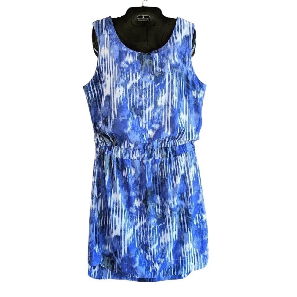 Athleta Dress 12 Colorful Athleisure Stretch Beachy Coastal Resort Vacation